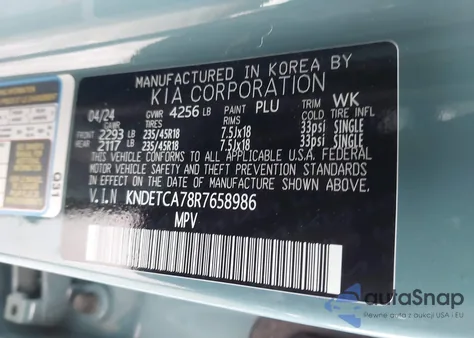 2024 Kia Seltos Sx Turbo from USA, damaged, VIN KNDETCA78R7658986